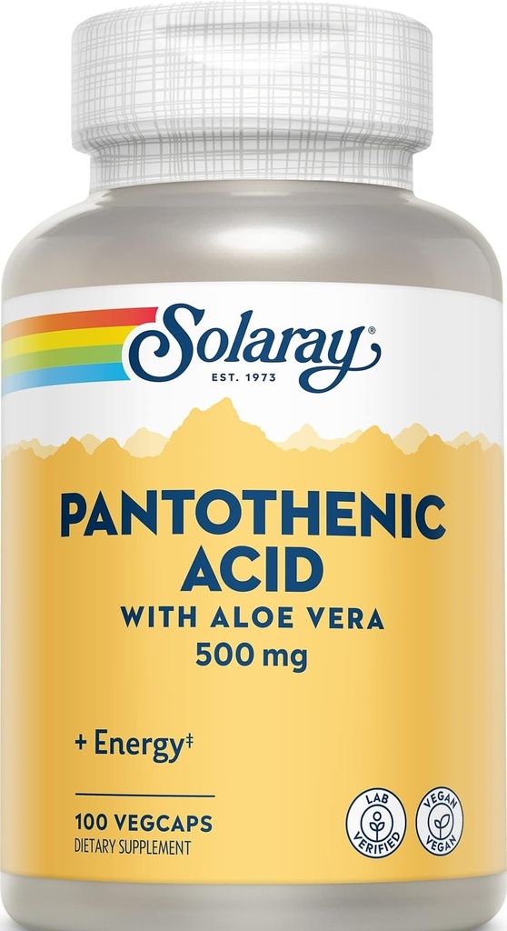 Solaray Pantoteenhape 500 mg - 100 kapslit