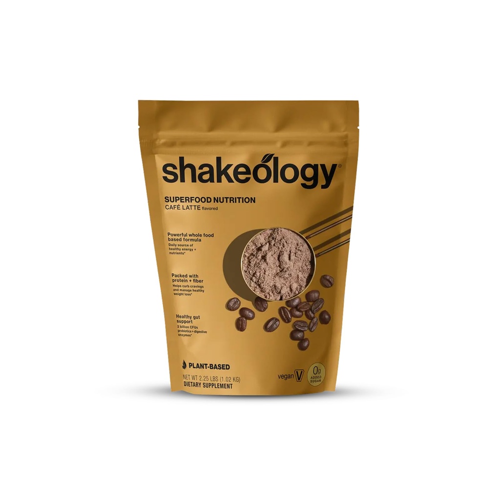Shakeology 0g Lisatud Suhkrutaimedel põhinev valgusegu, Gluteenivaba raputamine vitamiinide ja mineraalidega - aitab toetada tervislikku kehakaalu langust, lahja lihaseid, soolestiku tervist - Cafe Latte, 30 serveerimist
