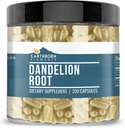 Earthborn Elements Dandelion Root 200 Capsules, Pure & Undiluted, No Additives