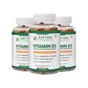 Zaytun Halal Vitamiin D3 2000 RÜ Gummies, toetab luude ja immuunsüsteemi tervist, edendab lihaste funktsiooni, Gluteeni ja želatiini vaba (3-Pakk) - valmistatud USA-s