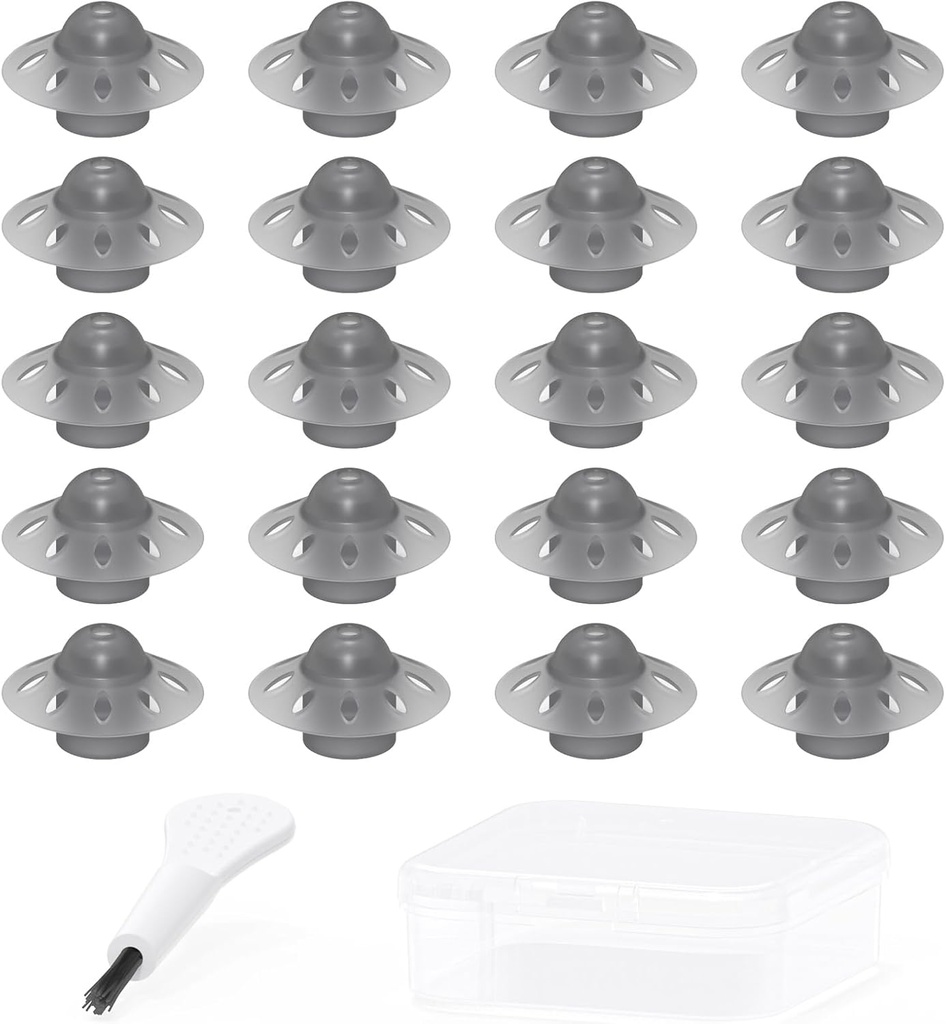 Kuulmisabi Domes - Open Dome for Phonak SDS 4.0 Marvel & Paradise Models Ear Tips Accessories Replacement (Medium 20pcs Pack)