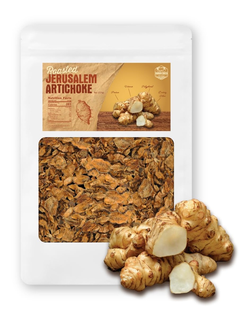 (8oz) Talupidaja kuninganna röstitud Jeruusalemma artišokk Helianthus Tuberosus rikas inuliin Polüfenool Dieet Fibe!