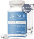 Dr Rahi melatoniin 5 mg kaltsiumi ja B6 unetoetuslisandiga, valmistatud USA-s, melatoniin 5 mg tabletid sügava une, rahuliku une, lõõgastava une, loomuliku une abi täiskasvanutele, Zzzz - melatoniin