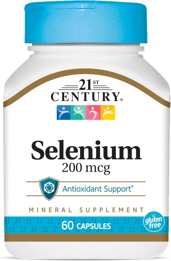 21. sajandi Selenium 200 Mcg kapslid, 60 loend (pakk 2)