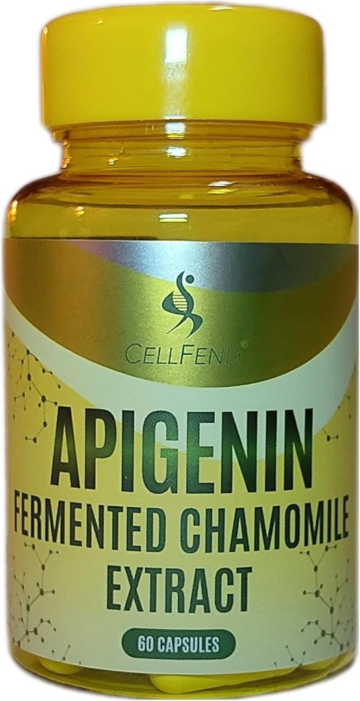 Apigeniin | Fermenteeritud kummeli ekstrakt | standardiseeritud 100mg apigeniini ühe kapsli kohta | 60 Vegankapslit (500mg)