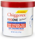 Chiggerex 2X Power Esmaabi Ravitud salv Chiggers, Sääsehammustused, Puugid ja Bug Bite Relief Aloe Vera & Chamomile, 6 oz