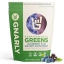Gnarly Nutrition Greens Superfood Powder - Blueberry Acai Performance Super Greens Powder - NSF Sport Certified - Organic, probiootikumid ja olulised mikrotoitained - Blueberry Acai, 11.64 oz