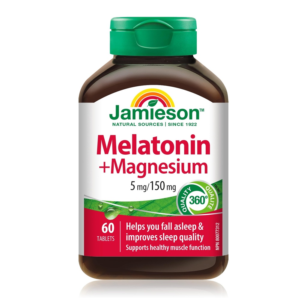 Jamiesoni melatoniin magneesiumiga 5 mg / 150 mg, 60 tabletti