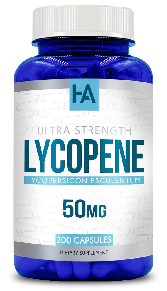 Looduslikult saadud lükopeenilisand | tomatipõhine lükopeen 50mg antioksüdandit ja karotenoidilisandit südame ja eesnäärme toetamiseks | Vegan Non-GMO & Valmistatud USA cGMP laborites (200 Veggie kapslit)