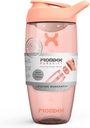Promixx Pursuit Protein Shaker Bottle (24 oz) – Silent No-Ball Mixer, Leak-Proof Lid, BPA/BPS & Phtalaat-Free ECOZEN – Easy-Clean Shaker Cup for Protein Shakes, Pre & Post-Workout Smoothies