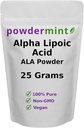 Alfa-lipohappe pulber (RS-ALA, puhas ALA) (mitu suurust) Antioksüdant (ALA pulber)