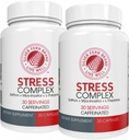 Hõbedane Fern Stress Complex Supplement - Kofeiin - Sleep, Mure, Mood & More - Safran Supplements, L-Theanine Supplement ja Myo-inositol - Natural Stress Relief Supplement (Pakk o 2)