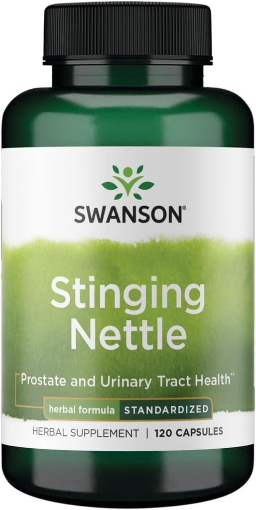 Swanson Sting Nettles - taimsed täiendused eesnäärme tervise ja kuseteede toetamine - looduslik valem, mis toetab hingamisteede tervist ja vedeliku tasakaalu - (120 kapslit)