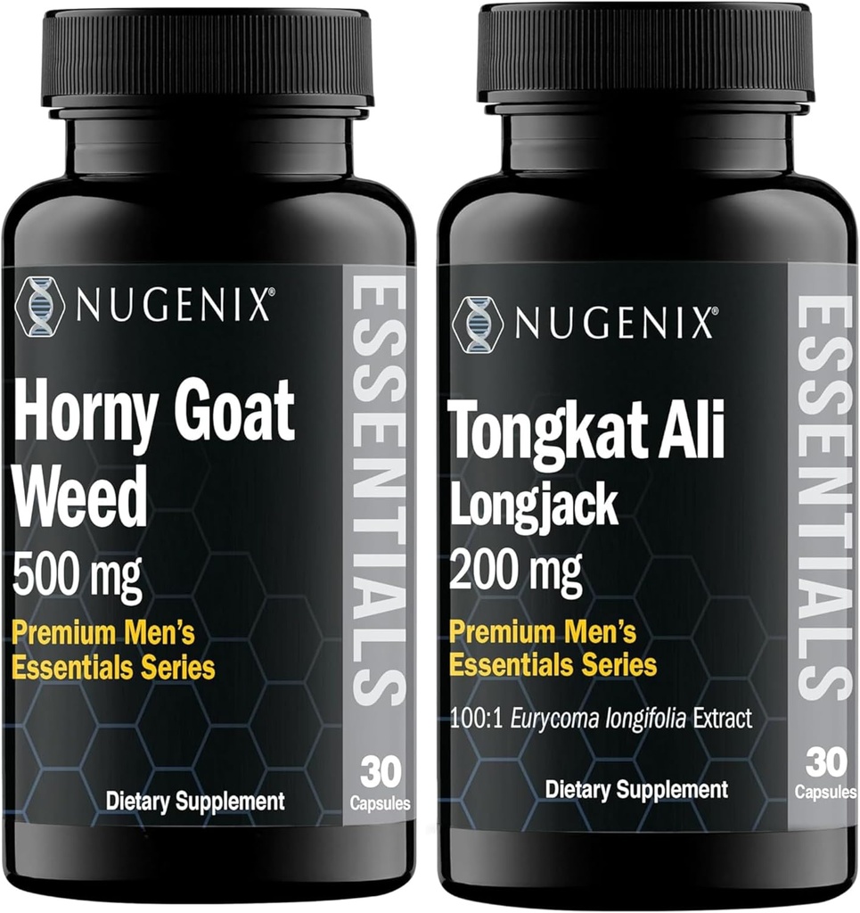 Nugenix Essentials Horny Goat Weed ja Tongkat Ali täiendused