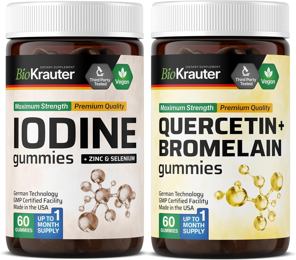 Jood 60 Gummies & Quercetin Bromelain 60 Gummies