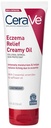 CeraVe Eczema Relief Creamy Body Oil, Eczema Calming Cream Colloidal Kaerahelbed & Safflower Oil for Dry Naha & Itchy Naha Relief, Steroid Free & Paraben Free, 8 Ounce