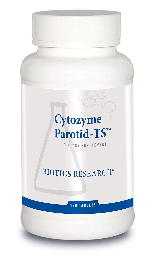 Biotics Research Cytozyme Parotid TS Parotid Concentrate, Seedetrakti Tervis, toetab Parotid Gland Function, Fosters Enzyme Production, SOD, Catalaas, Potent Antioxidant Activity 180 tabletti