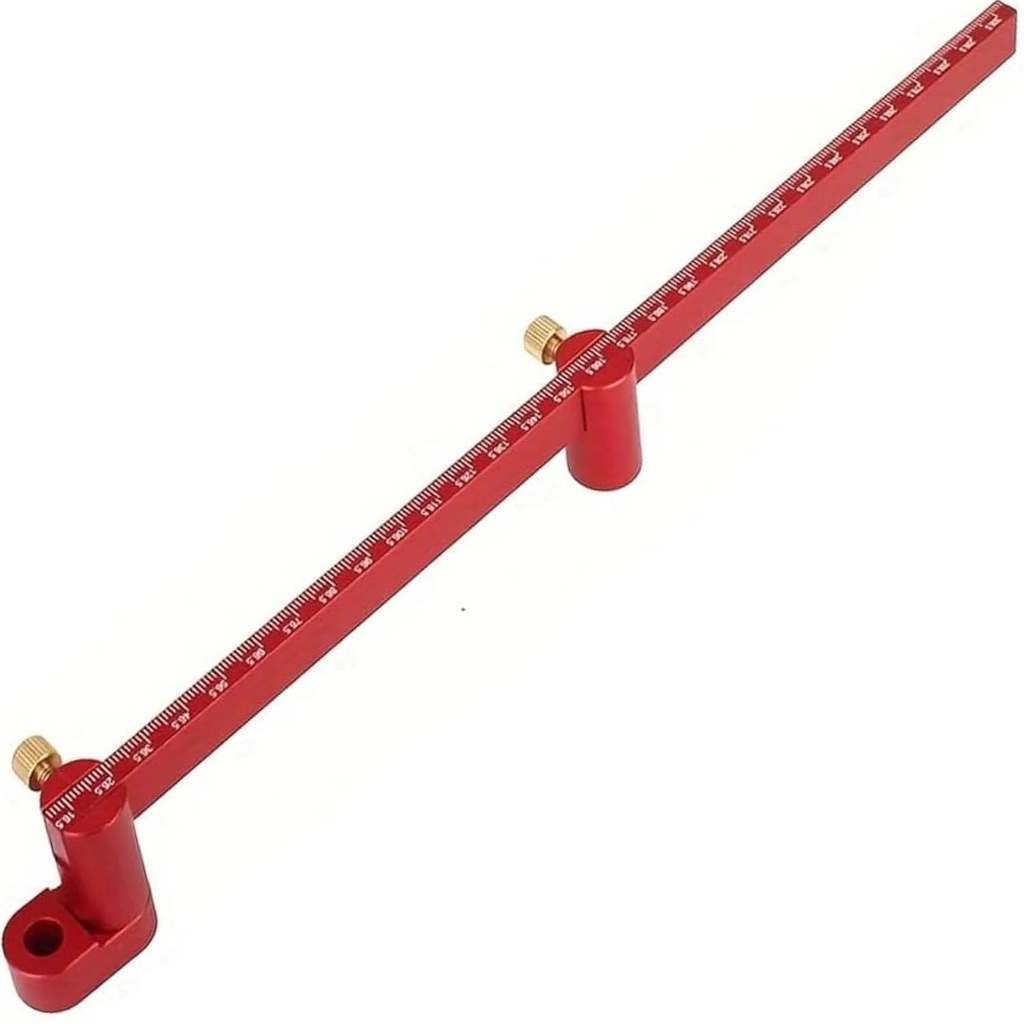 300 mm puidutöötlemise kompassi tööriist, puidutöötlemise kompassi skript, suur kompass puidutöötlemiseks, Circle Compass Woodworking Scribing Circle Ruler Marking Gauge Circle Marking Tool - Punane