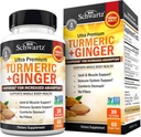 Turmeric Curcumin and Ginger Supplement - 95% Standardized Curcuminoids with BioPerine Black Pepper Extract for Ultra High Absorption - Natural Joint Support Supplement - Gluten-Free - 60 Capsules