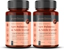 2-Pack Triple Strength Saw Palmetto & Nettle Root – 180 tabletti | 4149mg koos 160mg Saw Palmetto ekstraktiga (85–95% rasvhapped), 30mg Nõgese juur, 649mg Kaltsium | 6-kuuline pakkumine | Eesnäärme tugi
