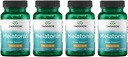 Swansoni melatoniin - taimsed toidulisandid - uni ja lõõgastumine - (120 kapslit, 3 mg iga) 4 pakendit