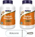 NOW Foods Supplements, Psyllium Husk Caps 500 mg | Mitte-GMO projekt kontrollitud, looduslik lahustuv kiud, soolestiku tervis * | 200 Veg kapslid - pakendis 2 pillide korraldaja