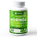 Moringa kapslid | 300 kapslit | Moringa Oleifera| 10 000mg| 100% puhas & looduslik | Mitte-GMO ja gluteenivaba toidulisand | Täielik roheline supertoit | Moringa Leaf ekstrakti pulber