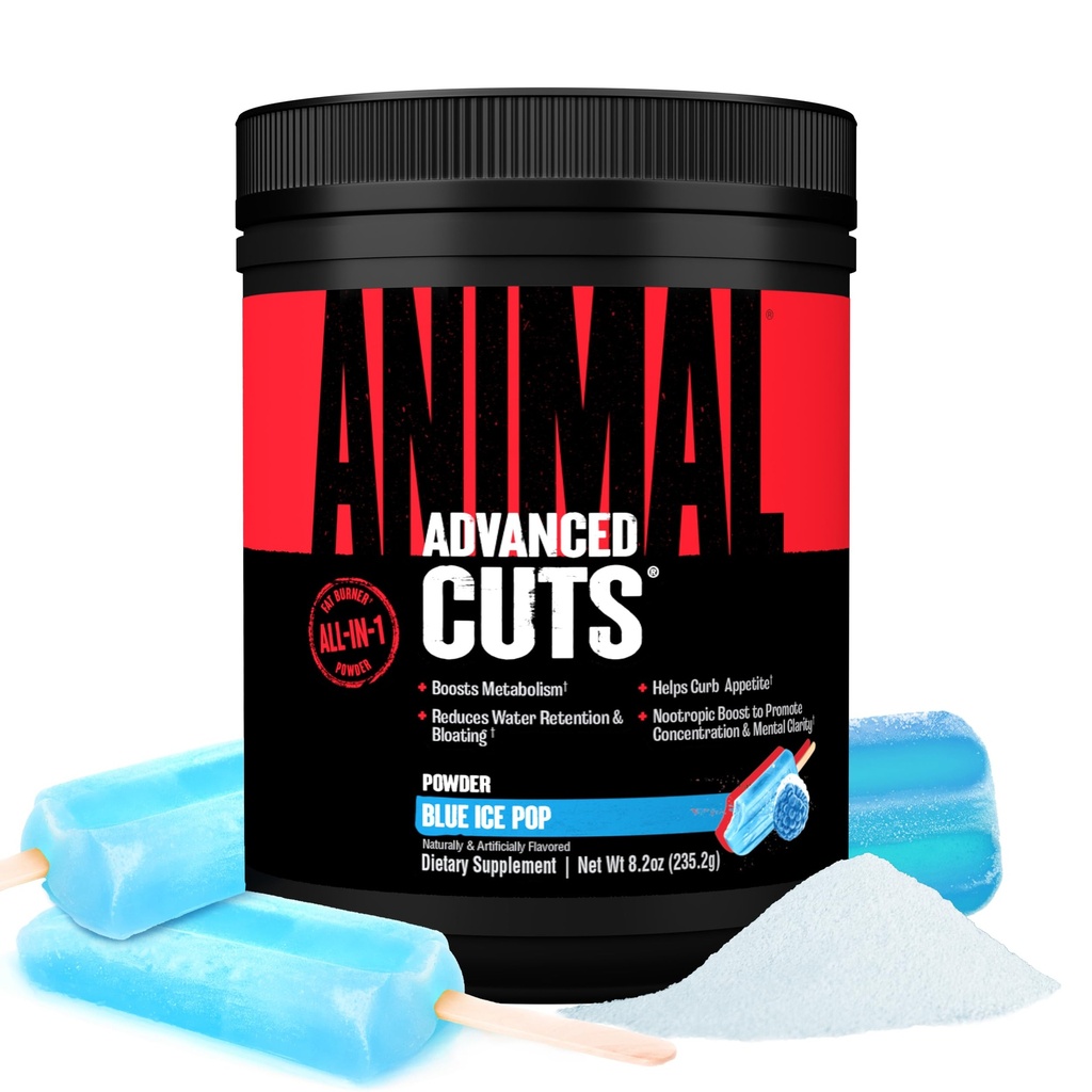 Thermogenic Fat Burner Pulber - Kaalulangus Naistele ja Meestele Metabolism, Energia, Fookus ja Nootroopne Aju Toetus Ketoonid Söögiisupressant - Blue Ice Pop Maitse