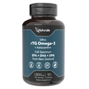 Naturalis Ultimate rTG Omega 3 kalaõli 1800mg Wild New Zealand Tuna - Full Spectrum Omega3s EPA, DHA & DPA - Jätkusuutlikult hangitud, mitte-GMO, Gluteenivaba - 90 Softgels