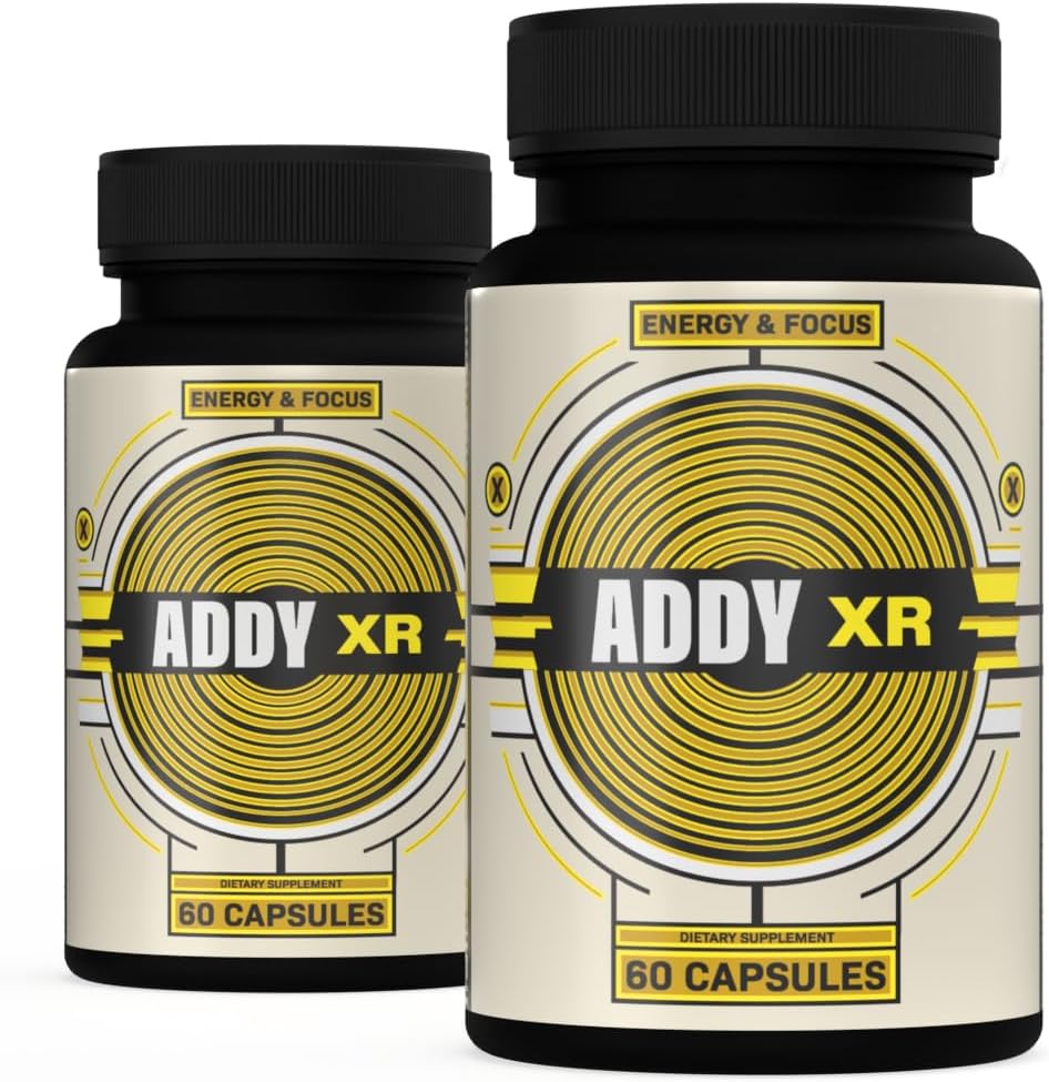 ADDY XR - Adderall Alternative - Luxury Energy Management - Focus & Energy Supplement - High End Brain Booster - Focus, energia ja mälu tugivitamiinid - Clean Energy - Sharp Focus - 2 Pack (2)