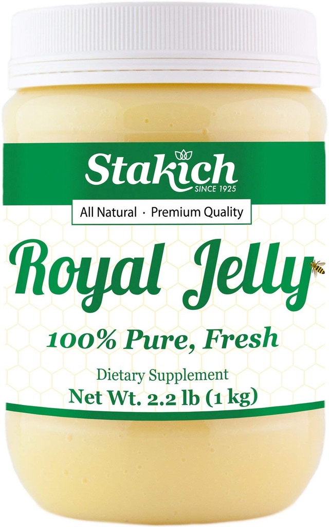 Stakich värske Royal Jelly - puhas, kõik looduslikud - ei lisaaineid / maitseaineid / säilitusaineid lisatud - 1 kilogramm (2, 2 naela)