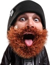 Habepea Bushy Biker Beard Beanie - Naljakas kootud müts ja võltshabekostüüm Must