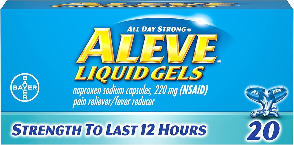 Aleve Vedel Gels 20 ea (3. pakk)