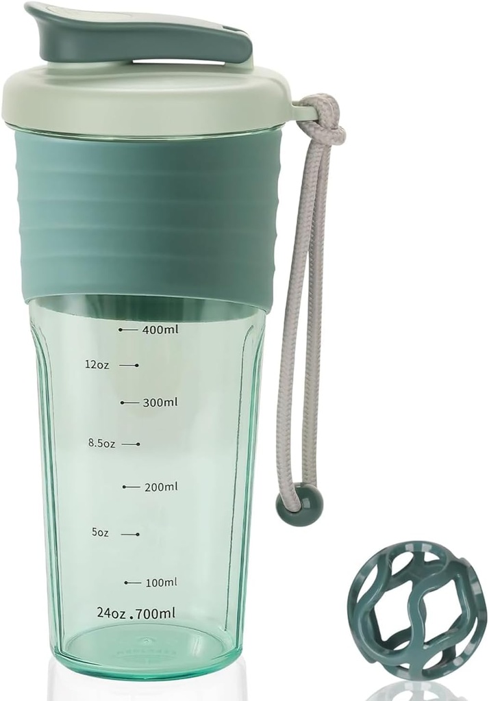 Proteiin Shaker Bottle, Sports Blender pudelid valgu segud Whisk Ball, Segamispudel, Portable Pre Workout vadakuvalgu Joogi Shaker Cup, Kesköö sinine