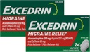 Excedrin Migreeni valu leevendav kapslid 24 ea (pakk 2)
