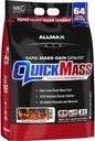 ALLMAX QUICKMASS, Cookies & Cream - 10 lb - Rapid Mass Gain Catalyst - Up to 64 Grams of Protein Per Serving - 3:1 Carb to Protein Ratio - Zero Trans Fat - Up to 70 Servings