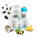 Jah, saate! Detox Plus Kit (toidukorra asendamisküpsised ja kreem, Aloe Vera ananass) - täielik toidu asendaja pulber, kõrge energiaga raputamise võimendaja, Aloe Vera Detox täiendus, tervise muundamine