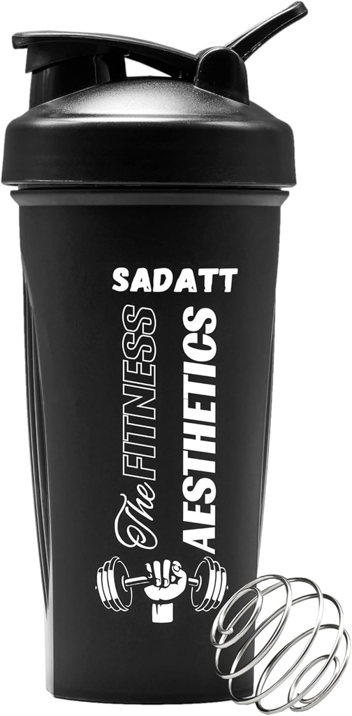 SADATT 28 Ounce Protein Shaker Pudel jõusaalile ja eeltreeningule - BPA-vaba, Lekk-Proof, Nõudepesumasin Ohutu