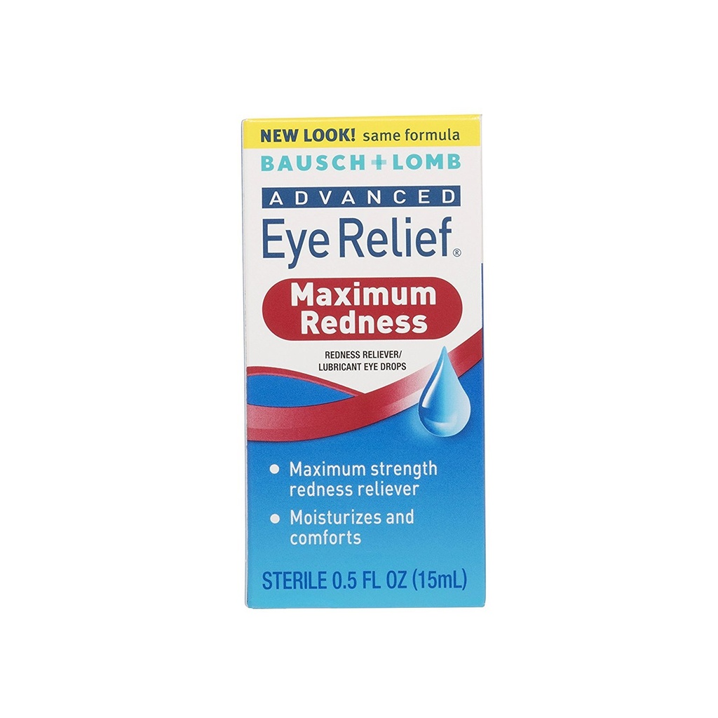 Bausch ja Lomb Advanced Redness Relief Drops, 0,5 Ounce - 3 juhtumi kohta.