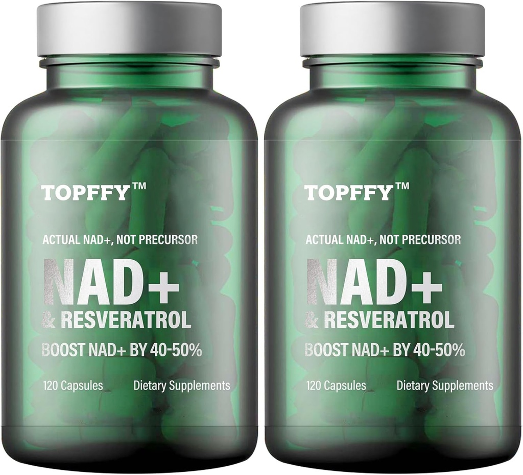 NAD+ & Resveratrol Supplement, 240 Softgels NAD+ Max Absorbtsiooni Suurendamine Rakuenergia Vananemise Kaitseks