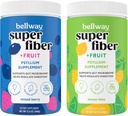 Bellway Super Fiber Pulber + Puuviljad, Suhkruvaba Orgaaniline Psyllium Husk Pulber Fiber Täiendus Regulaarsuse, Puhutav Relief & Soolestiku Tervis, Mitte-GMO, Segatud Marja Ja Sidrunipesa