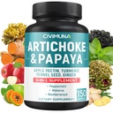 Artišoki kapslid artišoki, Papaya, Apple Pectin ja rohkem - 150 kapslit - 5 kuu pakkumiseks