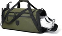 Gym Duffle kotid meestele ja naistele, suur Duffle kott meestele reisimiseks, nädalavahetuse üleöö kott kingade osade ja märja taskuga, veekindel spordiduffle kott Gymbag A-TD-003-Green