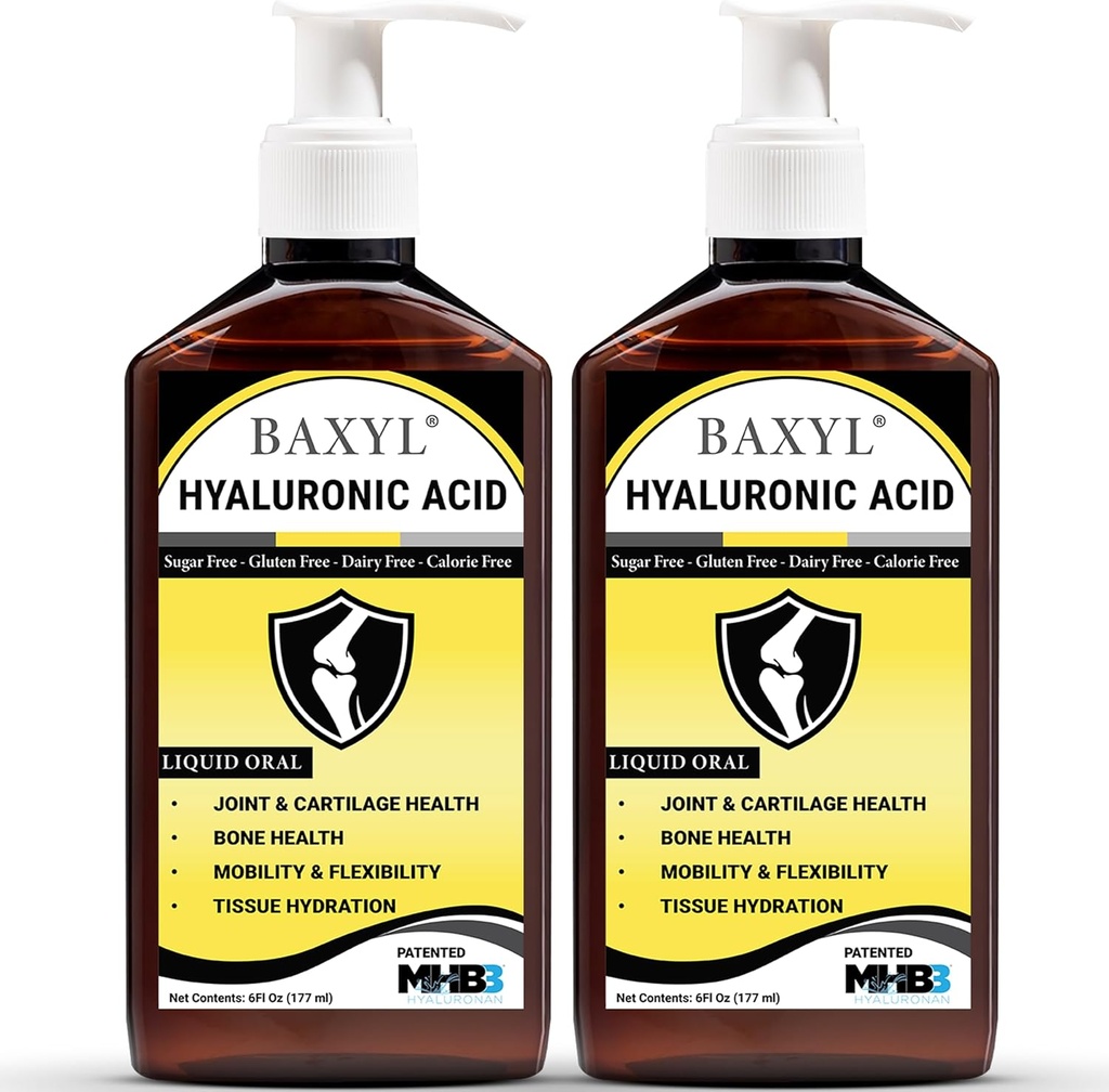 BAXYL vedel hüaluronaanhappe lisa liigese leevendamiseks - 6 oz.(Pakk 2)