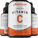 Liposomaalne C-vitamiin 2000mg Vedelik täiskasvanutele, kõrge imendumise VIT C, maksimeerida C-vitamiini, immuunsüsteemi ja antioksüdantide tugi, 60ML (1 pudel)