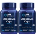 Eluea pikendamine Magneesium kapslid, 500 mg, magneesiumsuktsinaat, südame tervis, terved luud, ainevahetuse tugi - Pakend kaks - 2 x 100 taimekapslit
