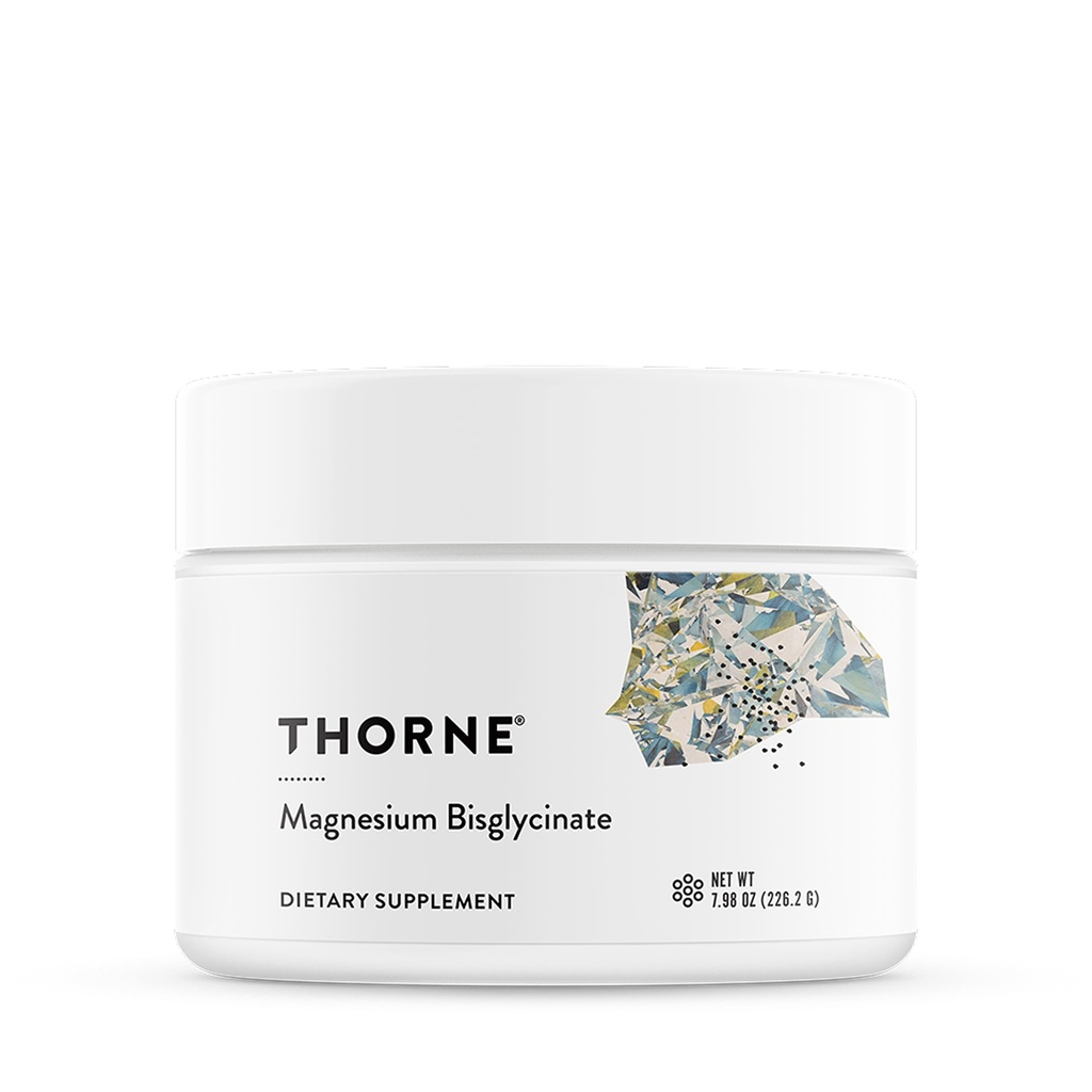 THORNE - Magneesium bisglütsinaat - pulbriline magneesiumi valem - toetavad rahulikku und, lihaste lõõgastumist, südame tervist ja ainevahetust * - NSF sertifitseeritud spordi jaoks - 60 serveerimist - 6,5 Oz Jar