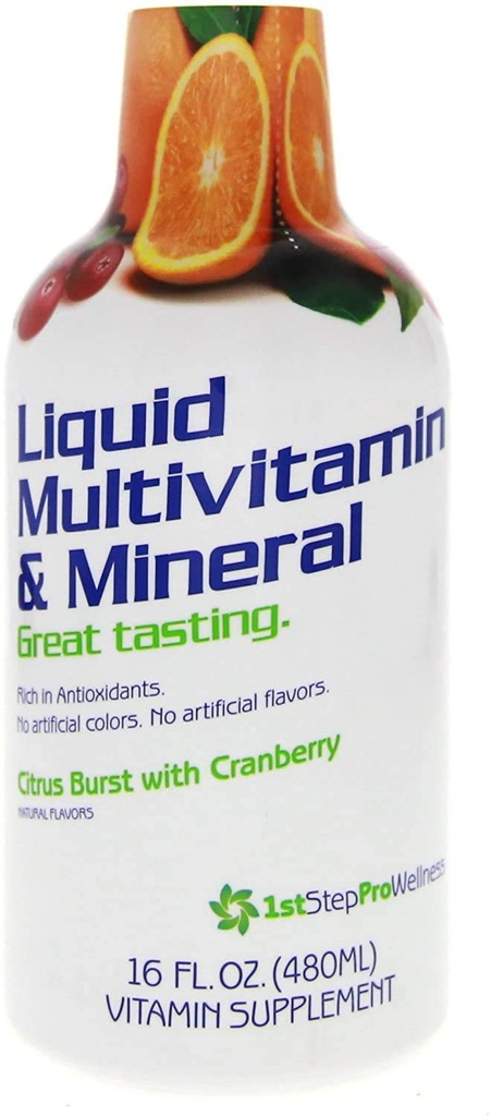 1st Step for Energy Vedel Multivitamiin & Mineral Citrus Burst 16 fl oz (1 pt) 473 ml