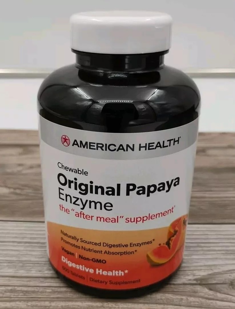 AMEERIKA TERVISHOIU Papaia Ensüüm;Original, 600 CT