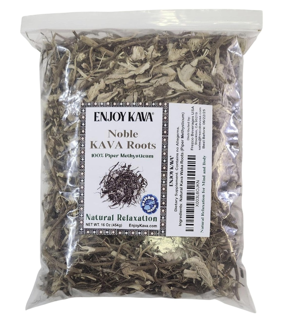 Autentne 100% õilis KAVA - Juur lõigatud ja sifted (16 Oz kott) imporditud FIJI saartelt